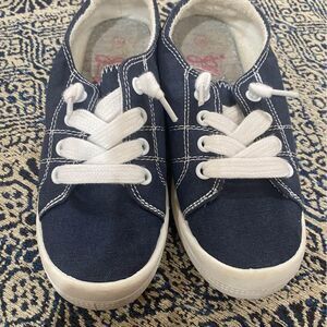 Navy Jellypop canvas kids Shoes